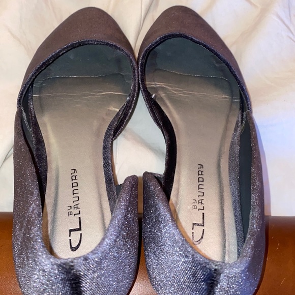 Chinese Laundry Velvet Flats Size 7.5 M. Dark Steel Grey Color. - Picture 6 of 9